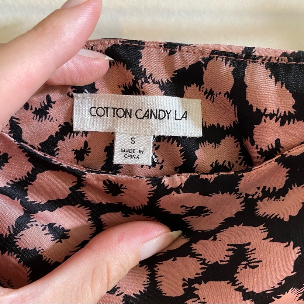 ‼️LAST CALL‼️ Bloomingdales Cotton Candy LA Leopard Midi Skirt - Picture 6 of 7